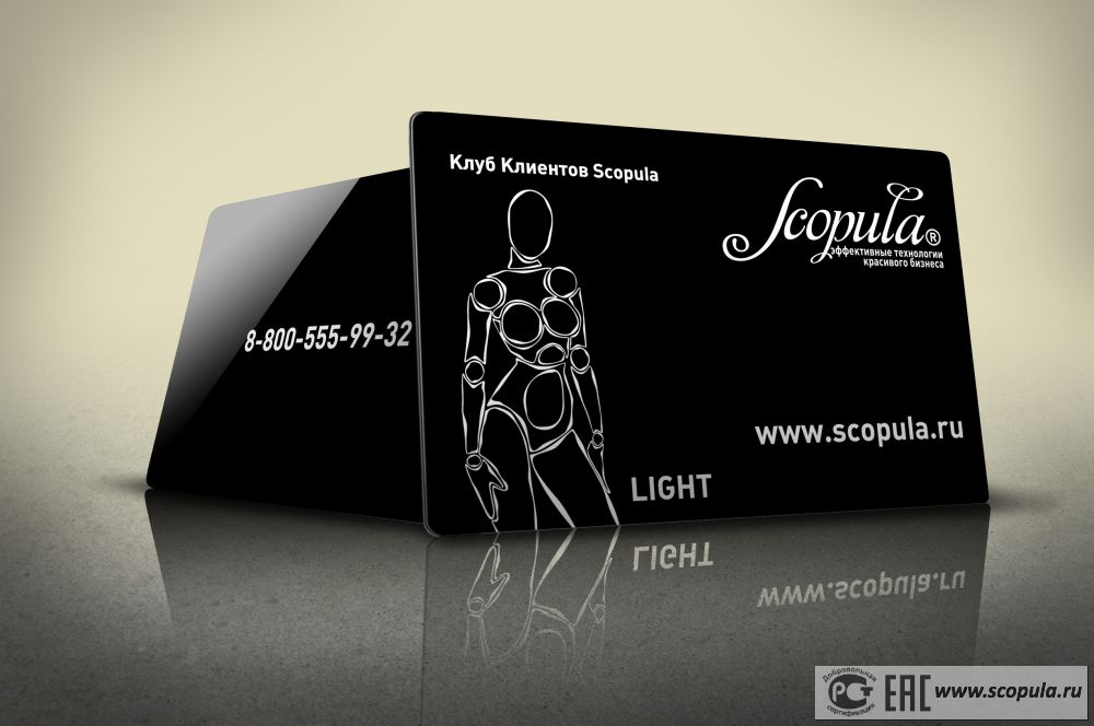 Клубная карта Клиентов Scopula LIGHT (фото)